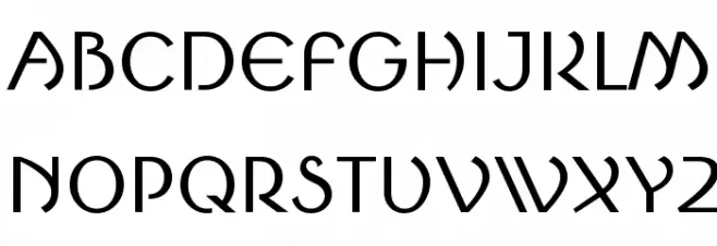 Round Style Middle 字体 大写