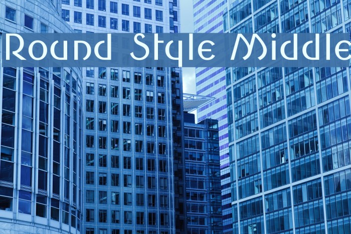 Round Style Middle Font examples