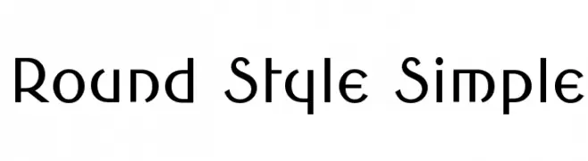 Round Style Simple  Free Fonts Download