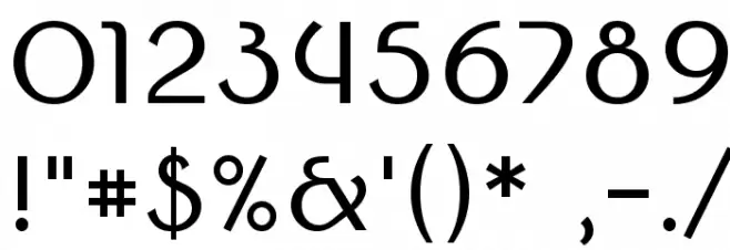 Round Style Simple Font OTHER CHARS