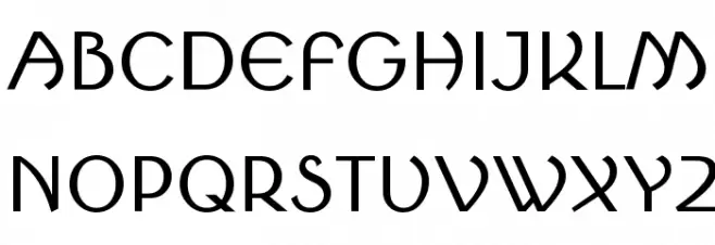 Round Style Simple Caratteri MAIUSCOLE