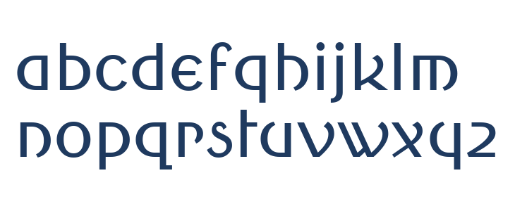 Round Style Simple Lowercase