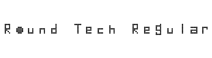Round Tech Regular  Frei Schriftart Herunterladen