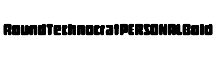 Round Technocrat PERSONAL Bold  font caratteri gratis
