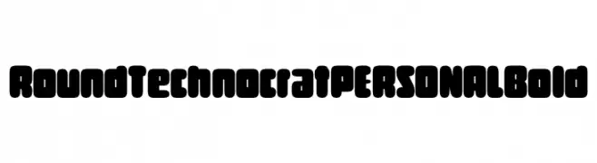 Round Technocrat PERSONAL Bold  font caratteri gratis