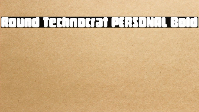 Round Technocrat PERSONAL Bold Example 2