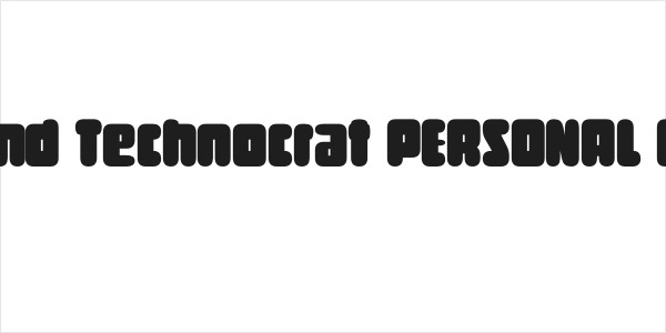 Round Technocrat PERSONAL Bold Logo