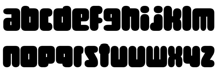 Round Technocrat PERSONAL Bold Font LOWERCASE