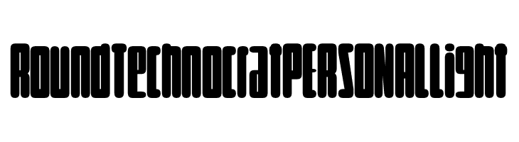 Round Technocrat PERSONAL Light  font caratteri gratis