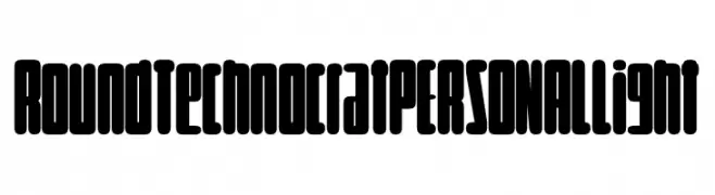Round Technocrat PERSONAL Light  font caratteri gratis