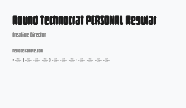 Round Technocrat PERSONAL Regular Business Card