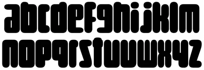 Round Technocrat PERSONAL Regular フォント 小文字
