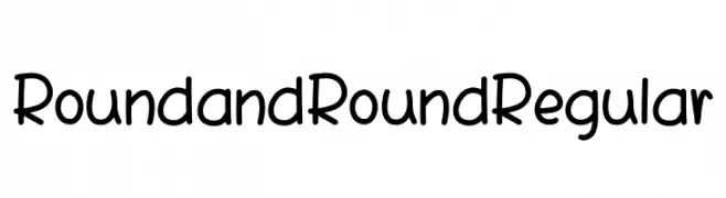 Round and Round Regular  font caratteri gratis