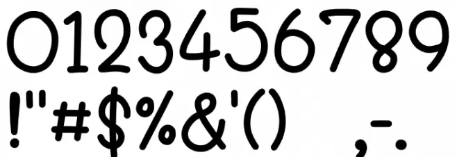 Round and Round Regular Font OTHER CHARS