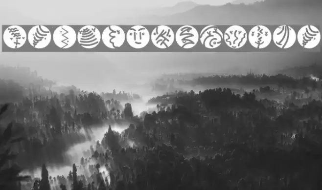 RoundFacesTwo Font examples