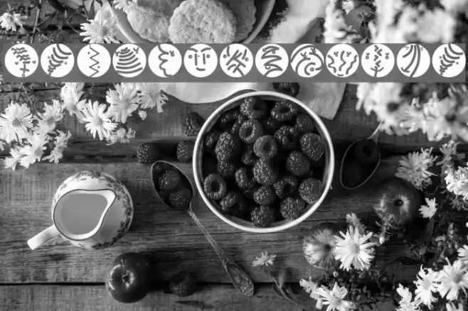 RoundFacesTwo Font examples