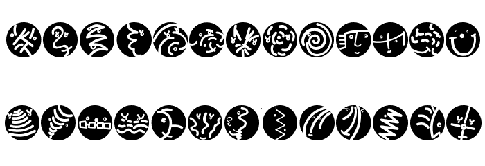 RoundFacesTwo Font LOWERCASE