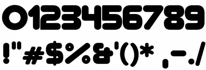 RoundFit Lowercase Extended Font OTHER CHARS