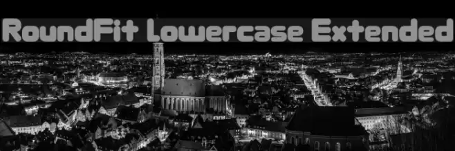 RoundFit Lowercase Extended Font examples