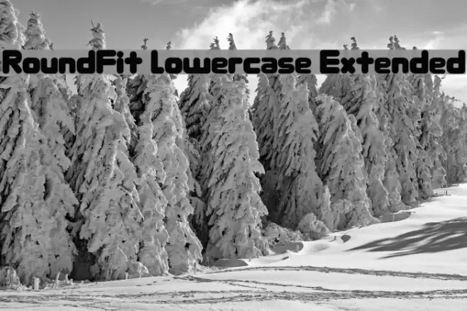 RoundFit Lowercase Extended Font examples