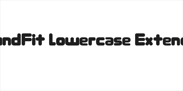 RoundFit Lowercase Extended Logo