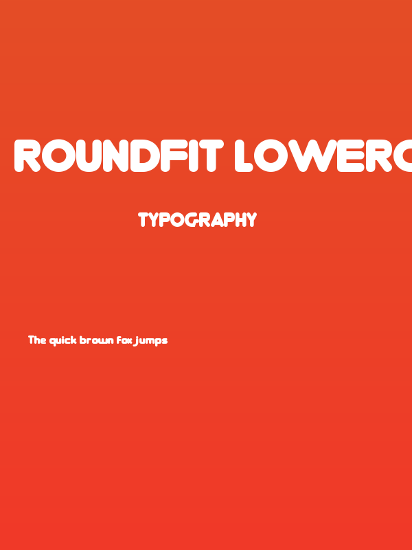 RoundFit Lowercase Extended Poster