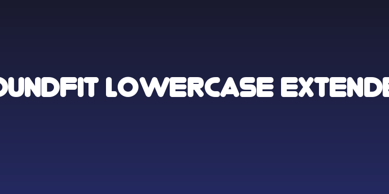 RoundFit Lowercase Extended Social Header