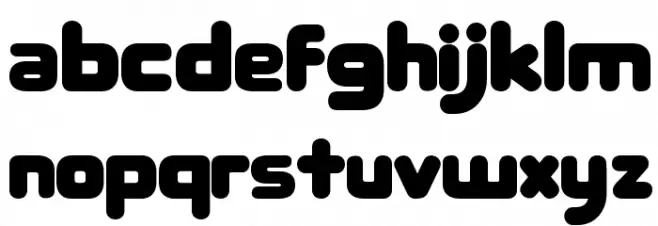 RoundFit Lowercase Extended 字体 小写