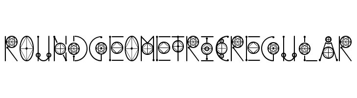 RoundGeometricRegular  フリーフォントのダウンロード