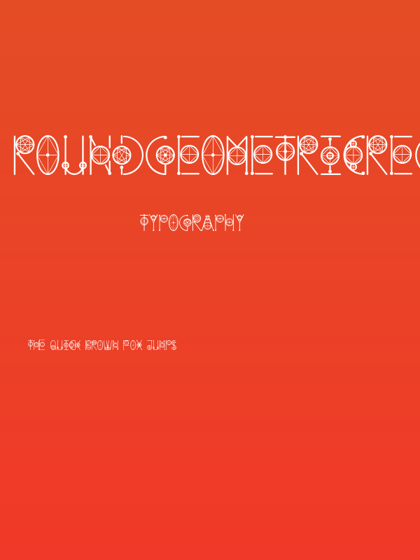 RoundGeometricRegular Poster