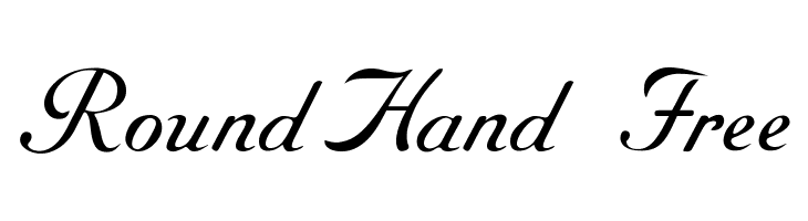 RoundHand Free  नि: शुल्क फ़ॉन्ट्स डाउनलोड