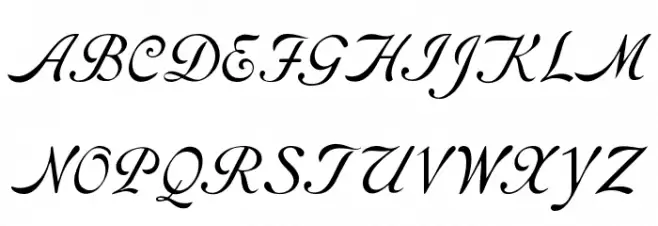 RoundHand Free Шрифта ВЕРХНИЙ