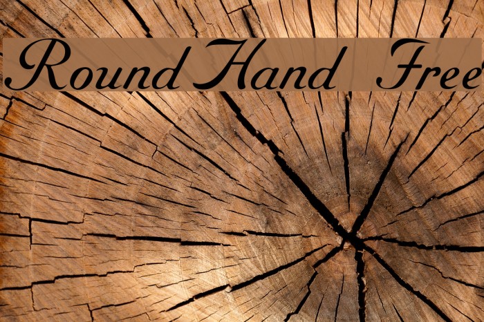 RoundHand Free Example 3