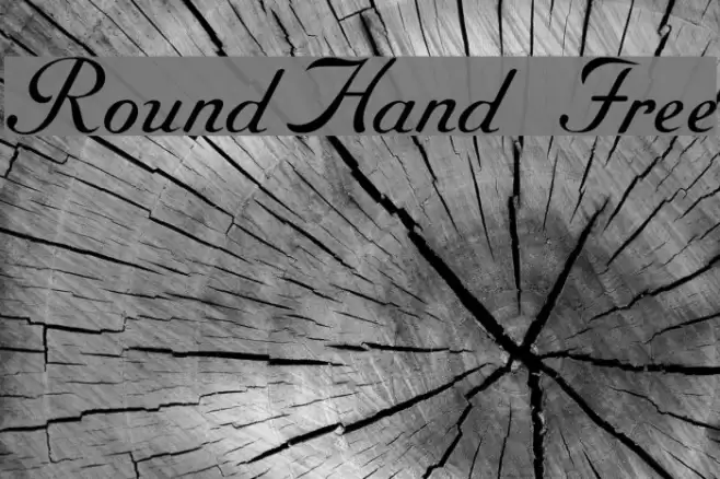 RoundHand Free Font examples