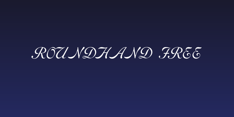 RoundHand Free Social Header