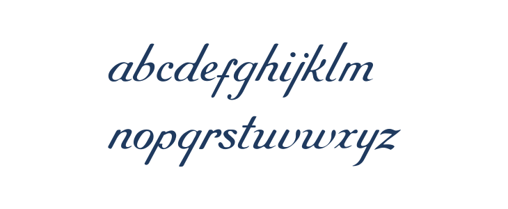 RoundHand Free Lowercase