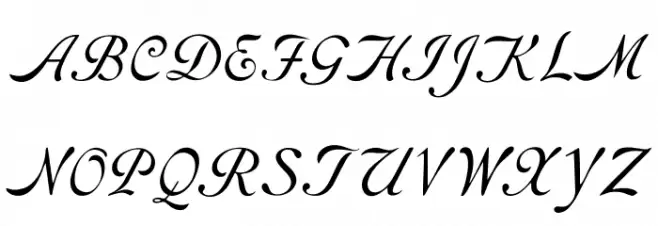 RoundHandFree Font Litere mari
