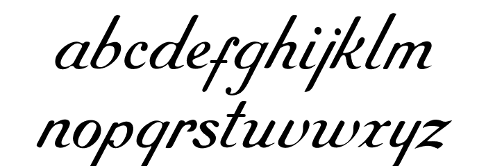 RoundHandFree Font LOWERCASE