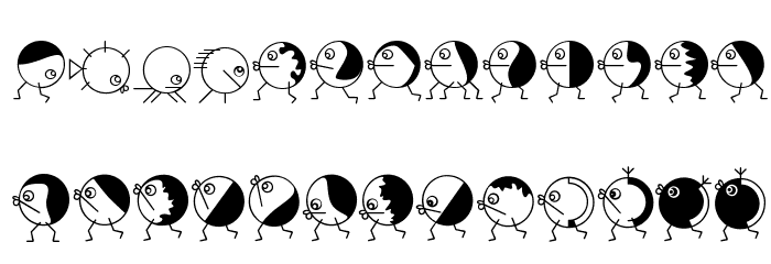 RoundHeads Font LOWERCASE