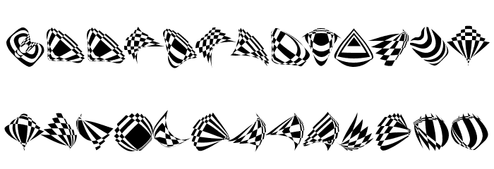 RoundOpArt Font LOWERCASE