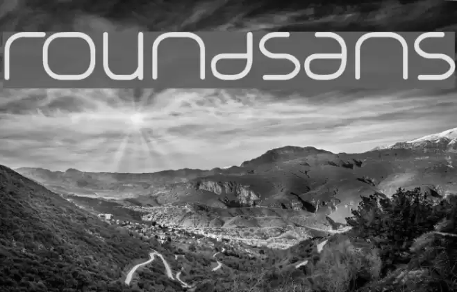 RoundSans Font examples
