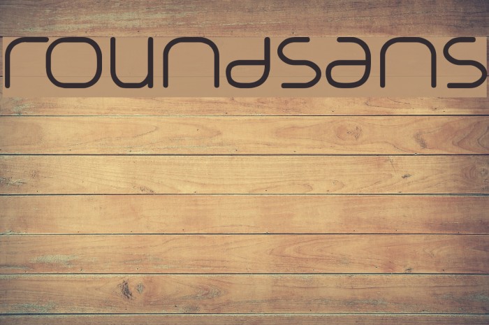 RoundSans Font examples