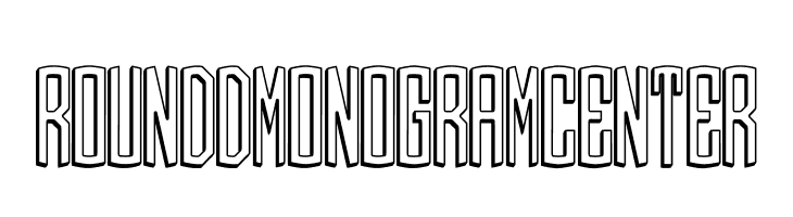 Round_3D_Monogram_Center  Free Fonts Download