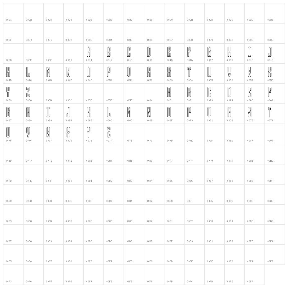 Round_3D_Monogram_Center Character Map