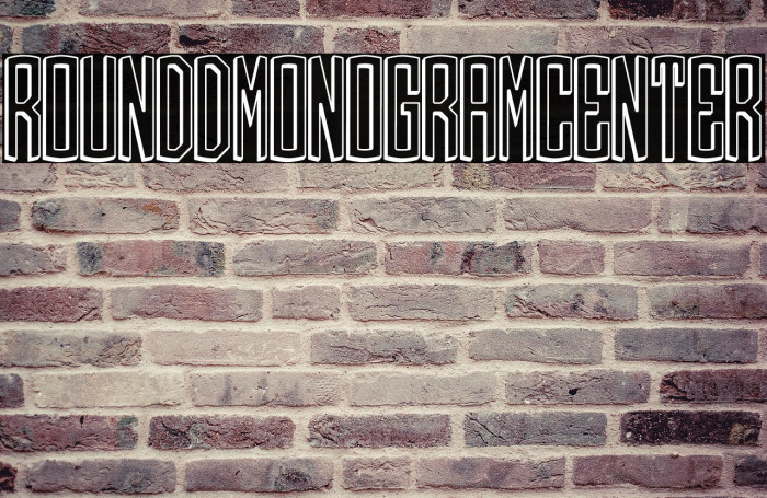 Round_3D_Monogram_Center Example 1