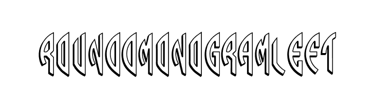 Round_3D_Monogram_Left  baixar fontes gratis