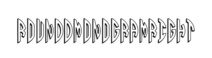 Round_3D_Monogram_Right  नि: शुल्क फ़ॉन्ट्स डाउनलोड