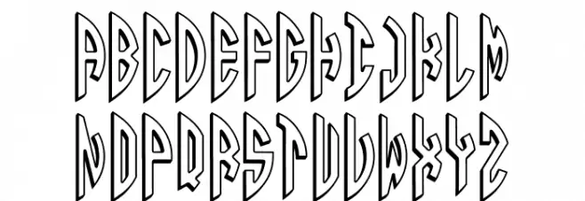 Round_3D_Monogram_Right Шрифта ВЕРХНИЙ