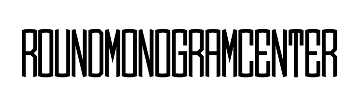 Round_Monogram_Center  Frei Schriftart Herunterladen
