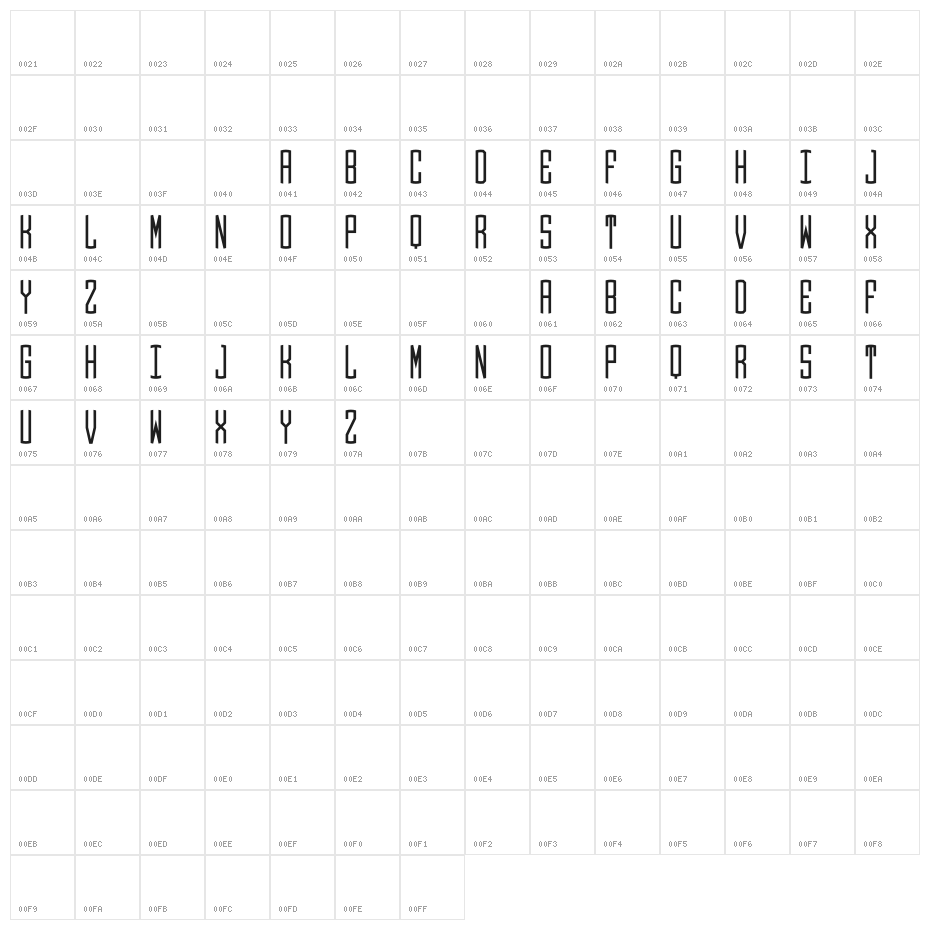 Round_Monogram_Center Character Map